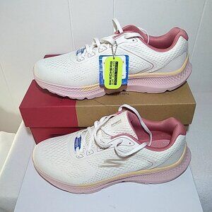 Skechers Go Run Consistent 2.0 Mile Marker Natural Pink Women's Size 11 Sneakers